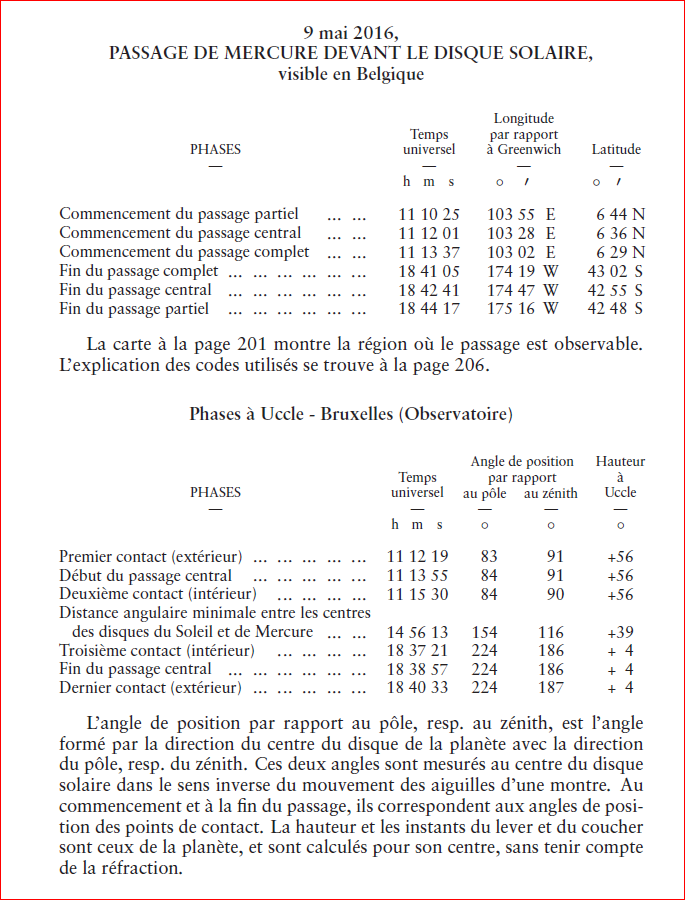 Transit de Mercure du 9 mai 2016 - activité à Ramillies? 22210