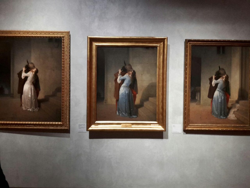 Francesco Hayez, le varie versioni della sua opera intitolata "il bacio". Photo_14