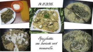 Spaghettis aux Haricots Verts et Mozzarella. 12219510