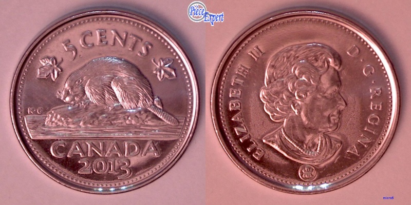 2013 - Coin Fendillé, Menton de la Reine (Die Crack) 5_cent40