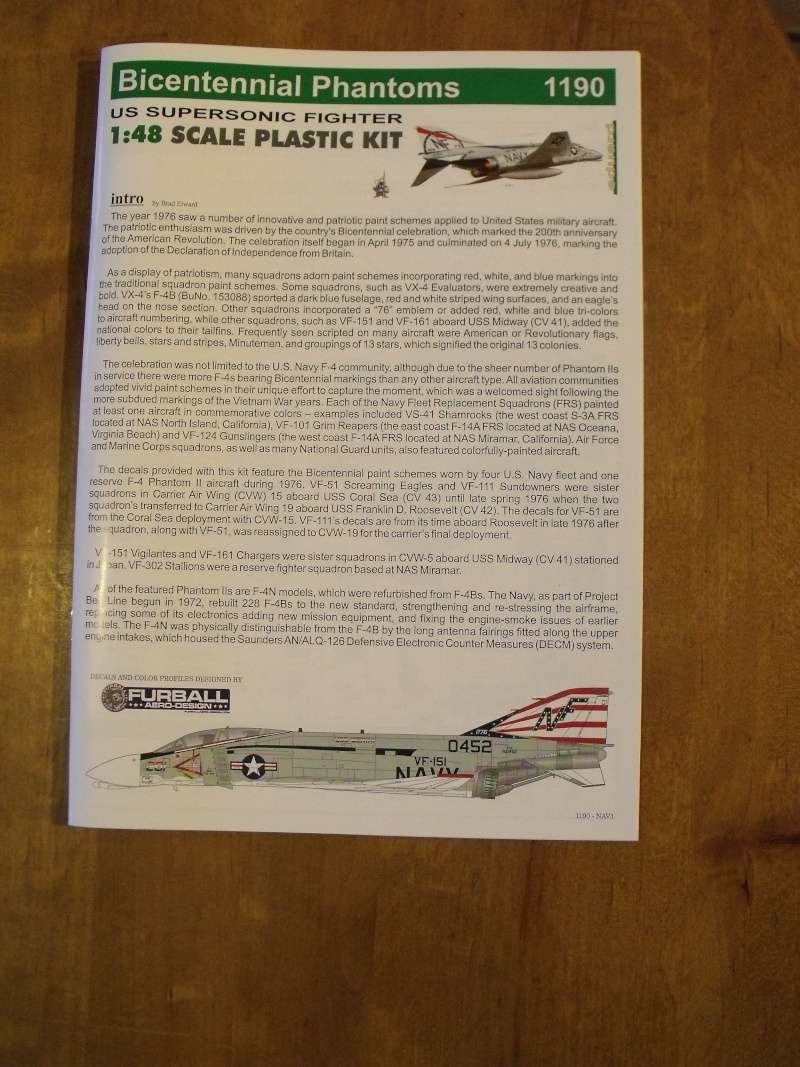 F-4 B Phantom 1/48° - VF-51 - 1972 - Début de patine. Dscf6348