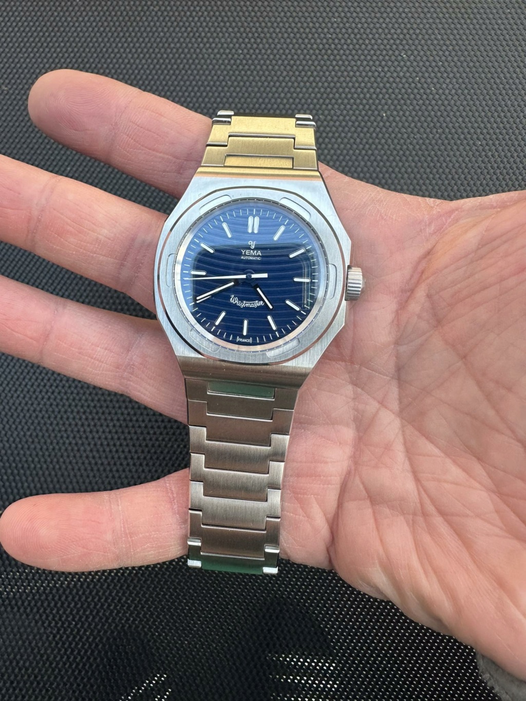 [Vendue][Baisse de prix] Yema wristmaster Micro rotor blue 42955910
