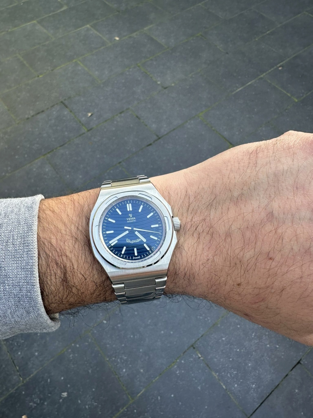 Vends - [Vends] Yema wristmaster Micro rotor blue 43181510