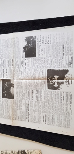 Journaux : Le matin du 2 septembre 1939 et Le parisien libéré du 22 aout 1944 20200130