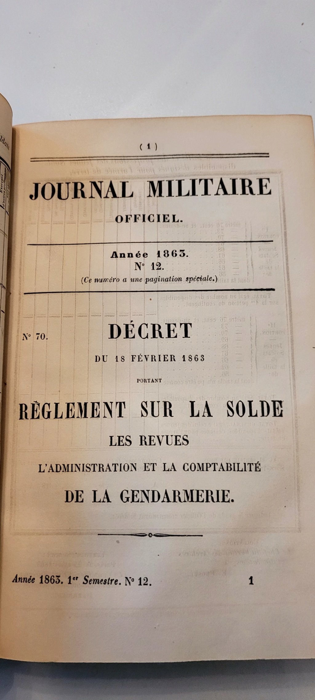 Journal Militaire 1856 et 1863 20221234
