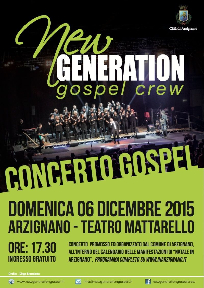 New Generation Gospel Crew in concerto ad Arzignano il 6 dicembre Arzign10