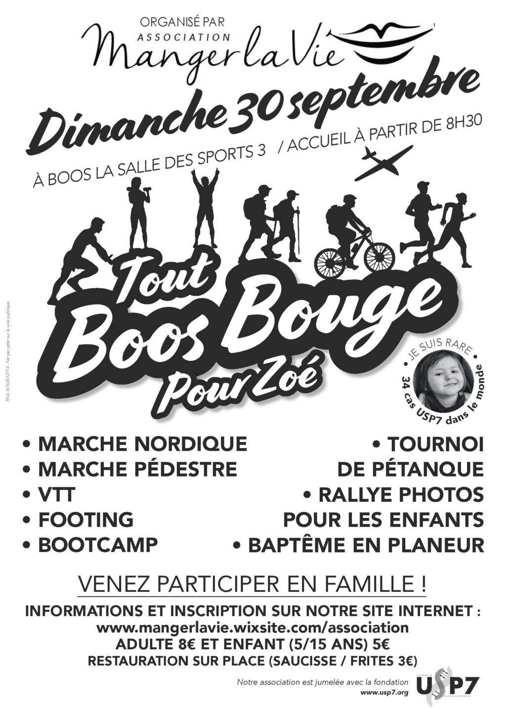 "Tout Boos bouge pour Zoé " : marche nordique de 9kms en soutien à une fillette atteinte d'une maladie rare Manger10