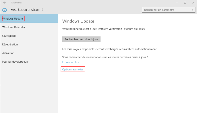  bloquer utilisation votre connexion internet à votre insu par Windows update Windows 10 Screen61