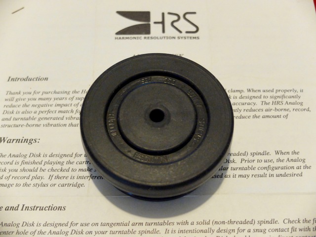 Harmonic Resolution Systems record clamp (Sold) 1-dscf20