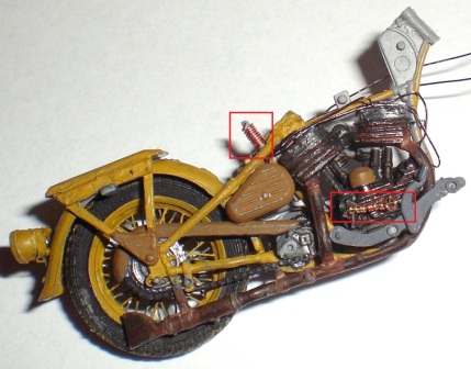 U.S.SOLDIER PUSHING MOTORCYCLE",1/35,von Mini Art Fertig gebaut von Oluengen359 00243