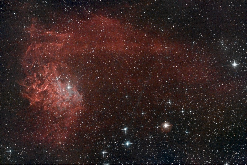IC 405 nébuleuse de l'étoile flamboyante Finale17