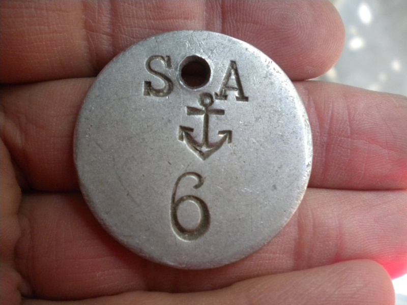 Une plaque Kriegsmarine ronde Navy10