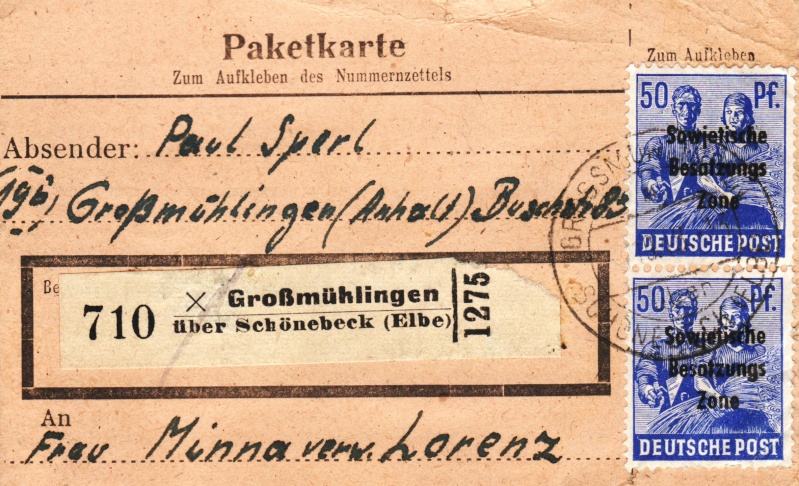 1945 - Deutschland  -  Landpoststempel (Poststellenstempel) - Seite 2 Psr20011