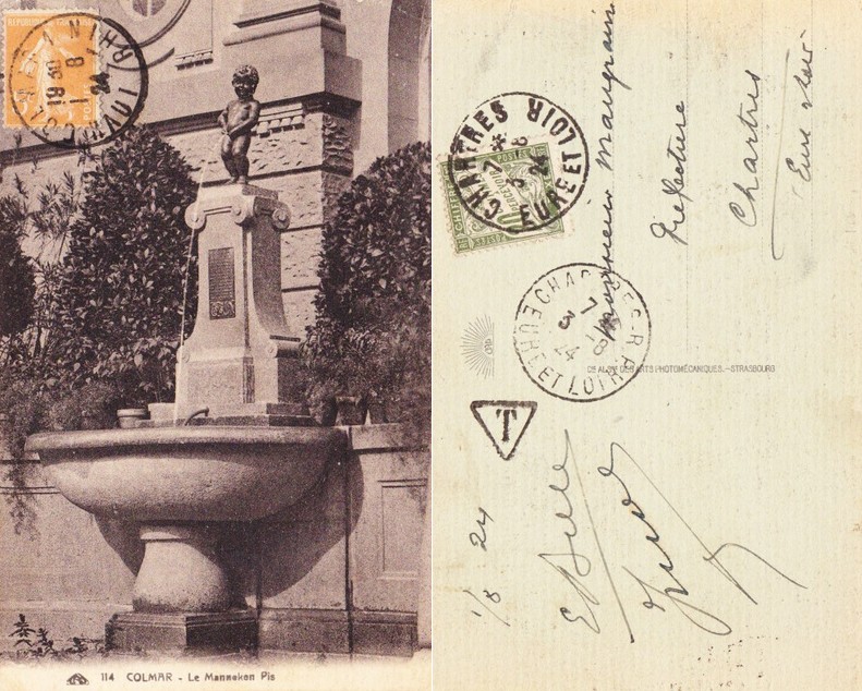 La carte postale intégrée à la philatélie Colmar11