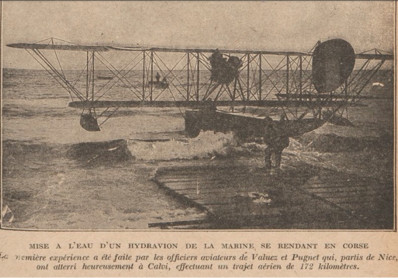 Poste aérienne 1918 Calvi - Nice Scienc10