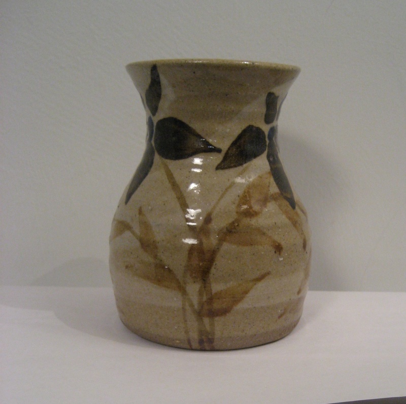 Stoneware vase 'Cornwall' and 'TP' mark - Ian Box Trevillian Pottery  Img_2310