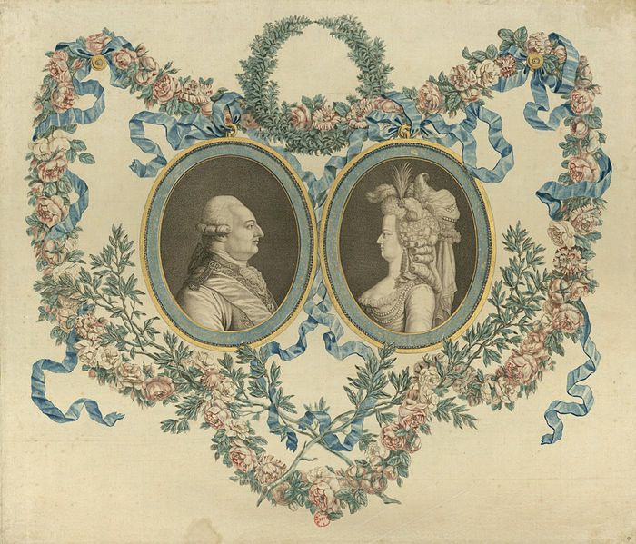 Marie Antoinette at Versailles - Portraits of Louis XVI and Marie Antoinette together 9341ad10