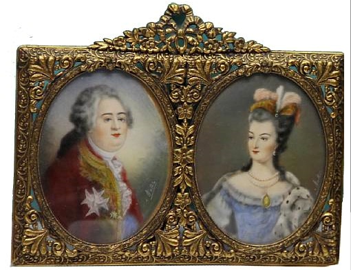 Marie Antoinette at Versailles - Portraits of Louis XVI and Marie Antoinette together Ea430610