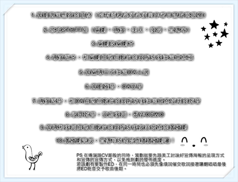 【教學】廣播劇製作流程及職位介紹(上) Oauzze11