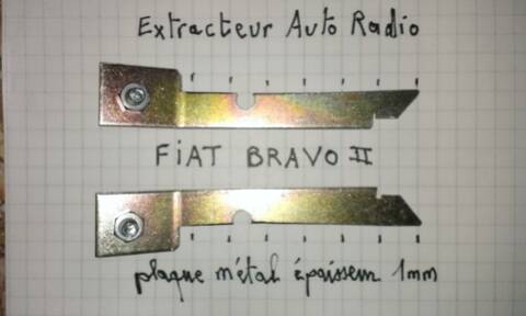 Clés de démontage autoradio Fiat Bravo, CTX-402