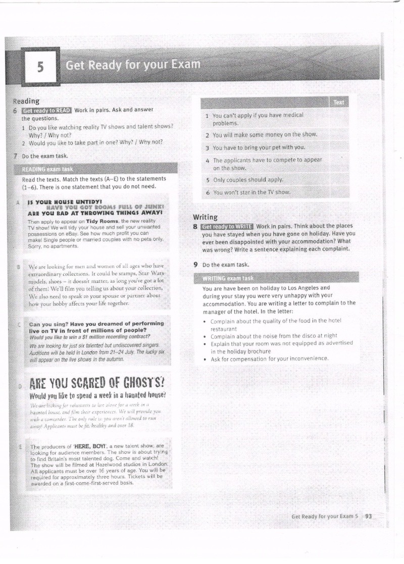 Reading exam task Oaidza74