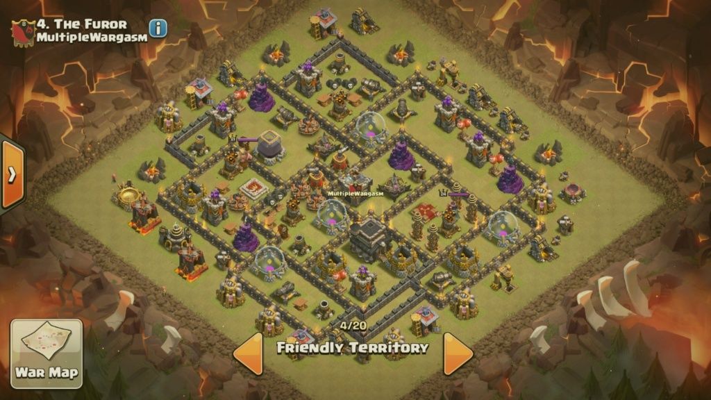 WAR BASES: Anti-3-star bases for TH8 and TH9, and TH10 anti 2 star Screen10