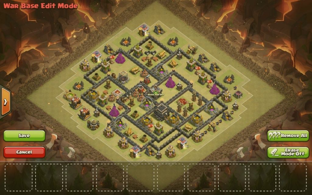 WAR BASES: Anti-3-star bases for TH8 and TH9, and TH10 anti 2 star Screen16