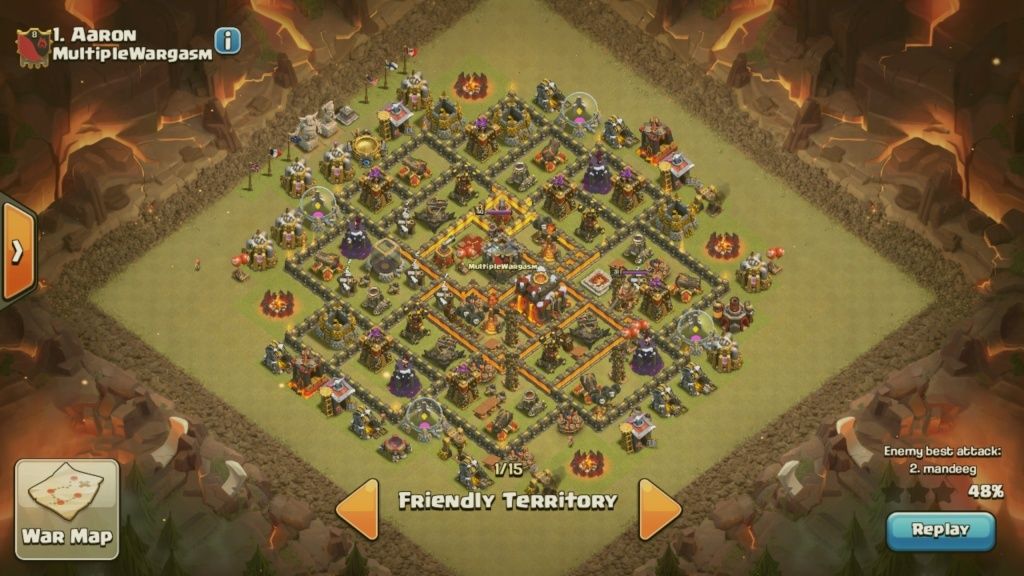 WAR BASES: Anti-3-star bases for TH8 and TH9, and TH10 anti 2 star Screen19