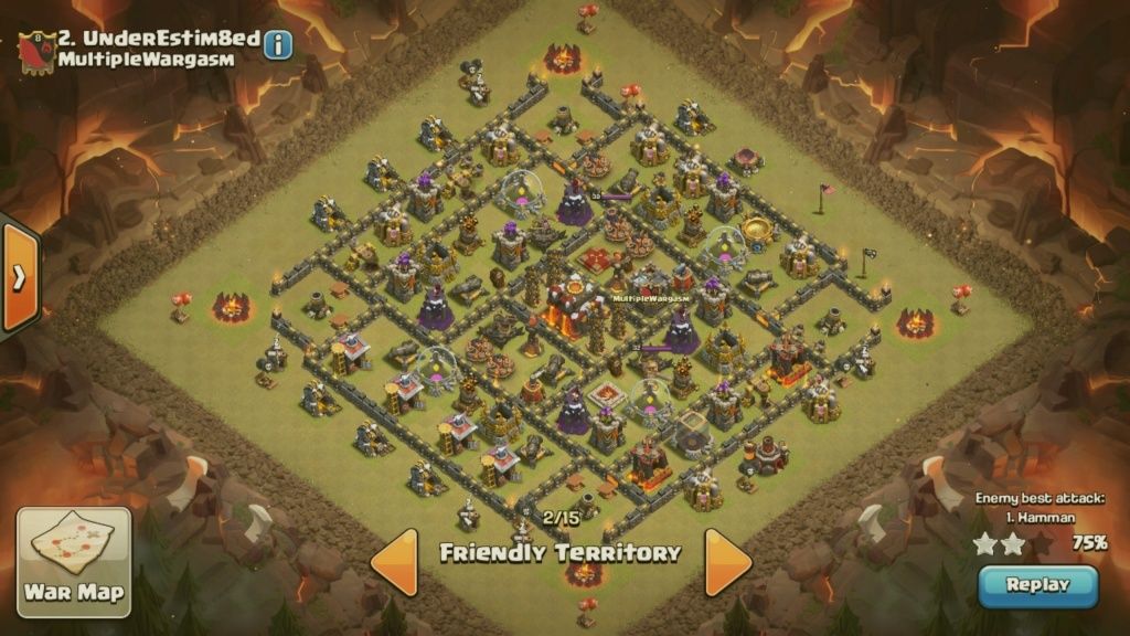 WAR BASES: Anti-3-star bases for TH8 and TH9, and TH10 anti 2 star Screen20