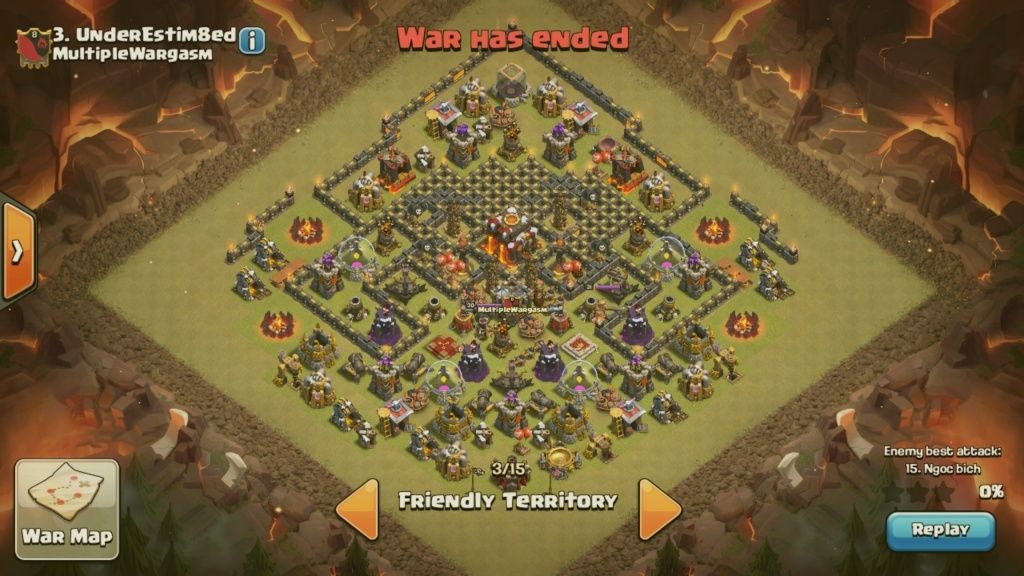 WAR BASES: Anti-3-star bases for TH8 and TH9, and TH10 anti 2 star Screen21