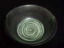 SCANDINAVIAN? GREEN/BLACK BOWL WITH ?HH OR HHiG MARK TO BASE Dscf1043