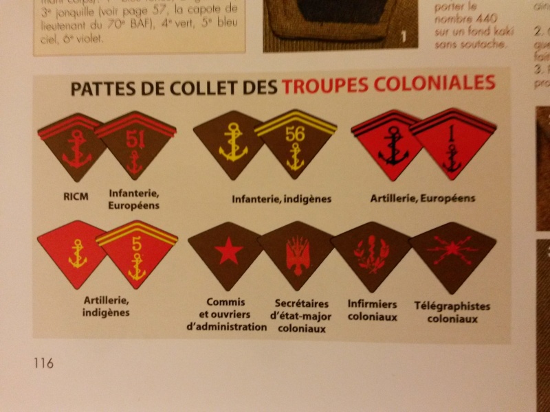 Pattes de collet de l'infanterie coloniale 20160122