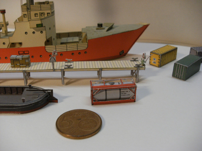 Feuerschiff, Schute, Bootssteg und anderer Kleinkram, Maßstab 1:250 Restmo12