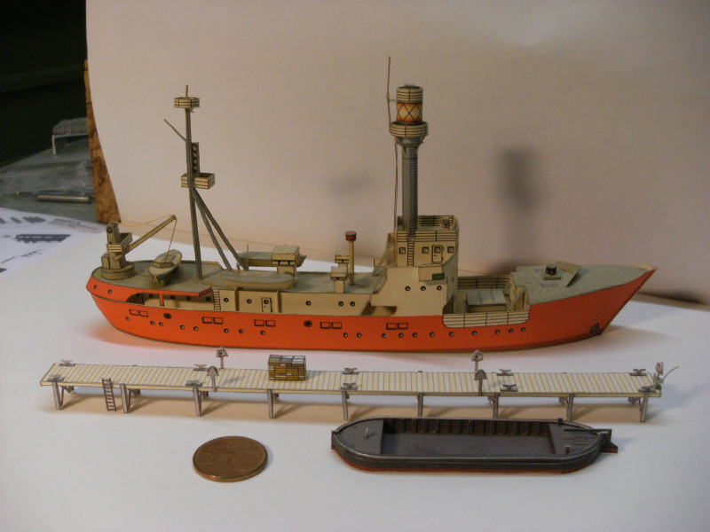 Feuerschiff, Schute, Bootssteg und anderer Kleinkram, Maßstab 1:250 Restmo16