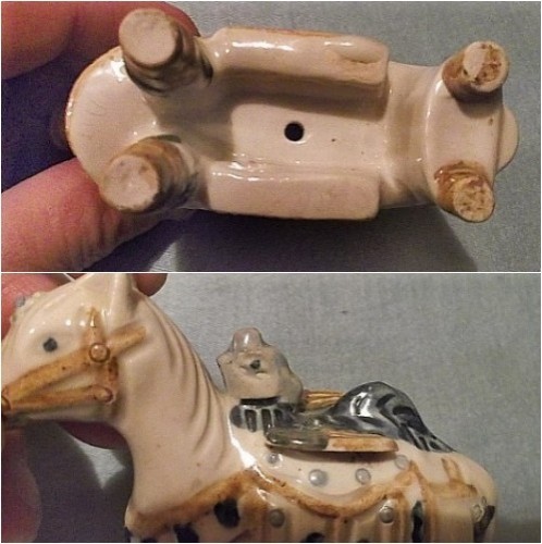rooster riding a horse figurine Waterm32