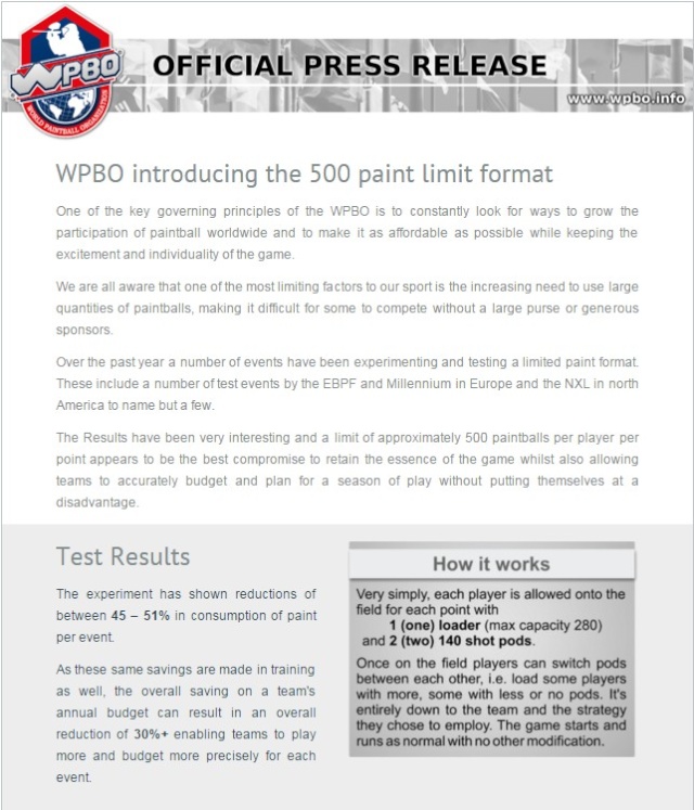 WPBO: Format M500 M500_110