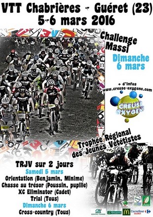 Chabrières-Guéret (23) Challenge Massi 5-6 mars 2016 Vtt-ma10