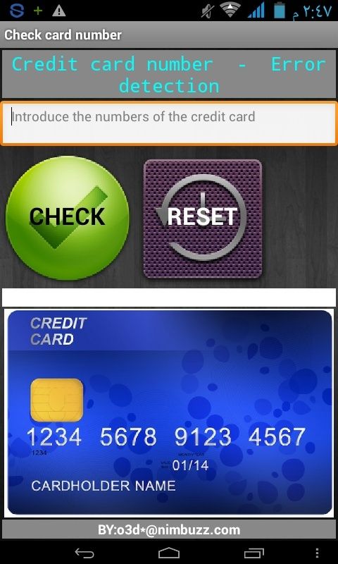  Android: Check card number.apk Screen11