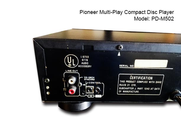 Pioneer Multi-Play Compact Disc Player [PD-M502] - Used Set Pionee23
