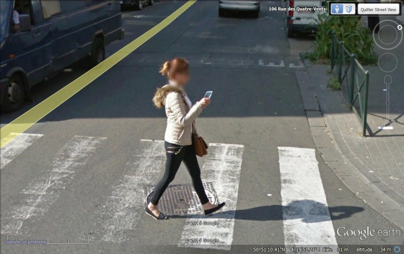 STREET VIEW : pris deux fois par la google car Tel210