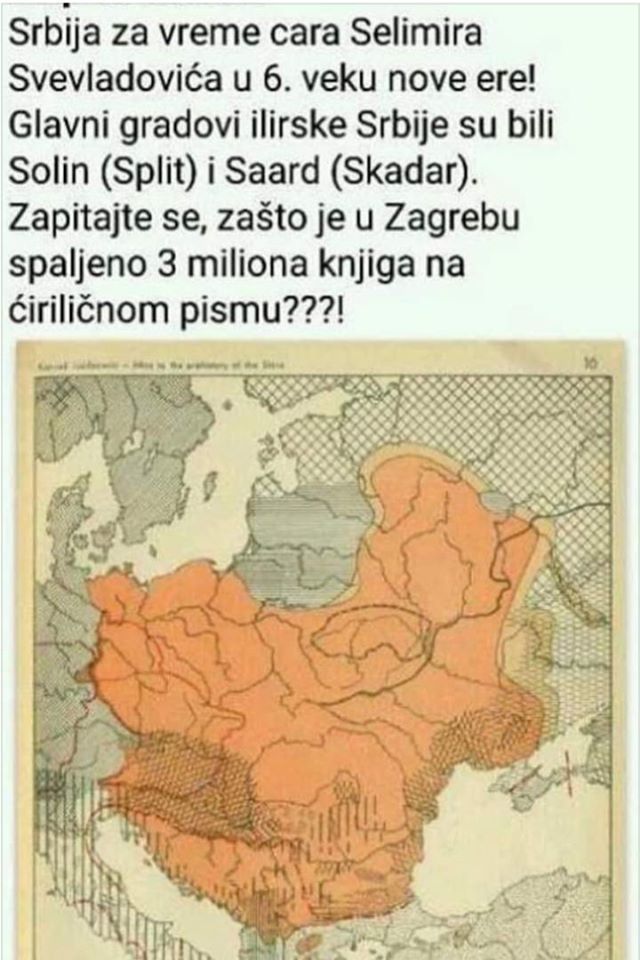 srbi opet crtaju mape... stari srpski grad split Mape10