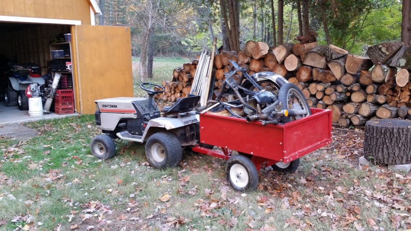 Dustin's 1986 Craftsman Woods Tractor - Full Suspension, Electric Conversion 20151015