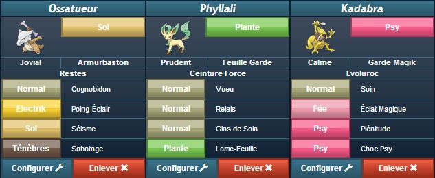 Les Cores / Les Groupes Laser13