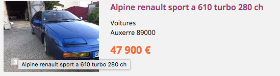 Les belles Alpine GTA et A610 à vendre - Page 24 Captur15