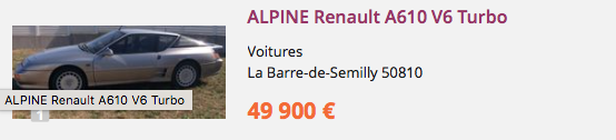 Les belles Alpine GTA et A610 à vendre - Page 24 Captur17
