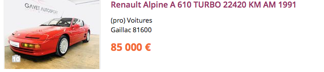 Les belles Alpine GTA et A610 à vendre - Page 24 Captur19