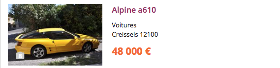 Les belles Alpine GTA et A610 à vendre - Page 24 Captur20