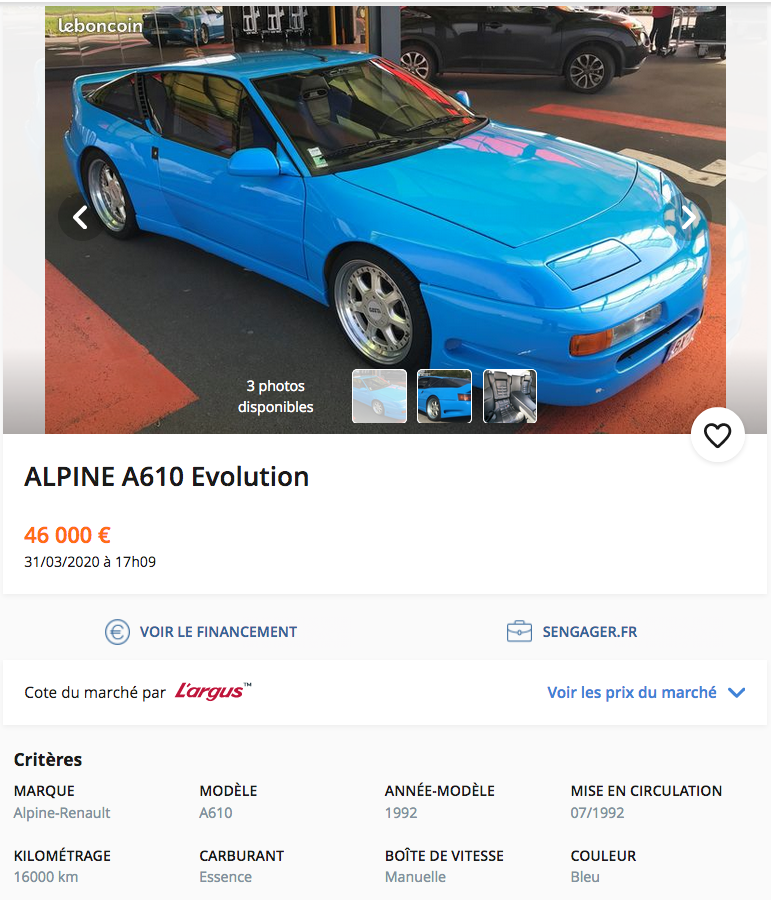 Les belles Alpine GTA et A610 à vendre - Page 25 Captur45
