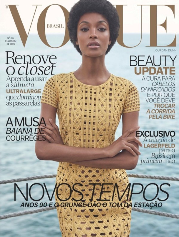 Jourdan Dunn Stunning On The Covers of Vogue Brasil February Issue Jourda11