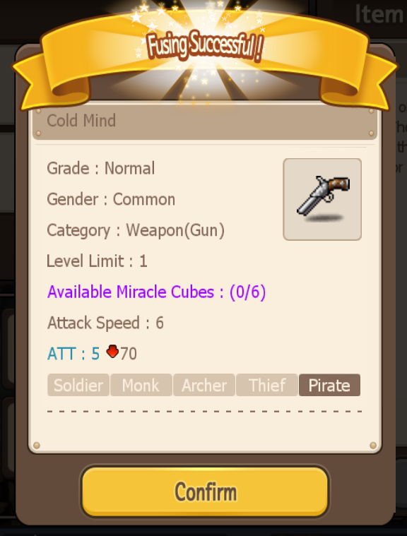 Did I just fuse the Mechanic's starting weapon? Cold_m10
